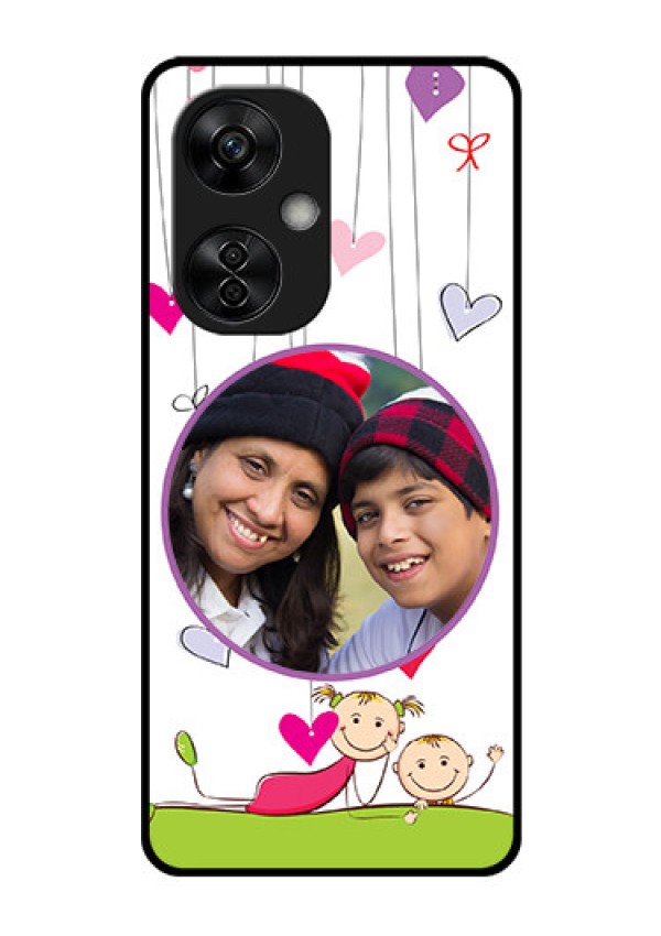 OnePlus Nord CE 3 Lite 5G Photo Printing on Glass Case - Cute Kids Phone Case Design