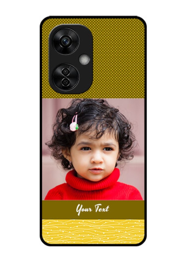 OnePlus Nord CE 3 Lite 5G Custom Glass Phone Case - Simple Green Color Design