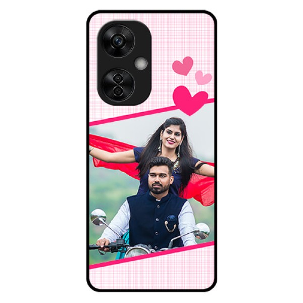 OnePlus Nord CE 3 Lite 5G Custom Glass Phone Case - Love Shape Heart Design