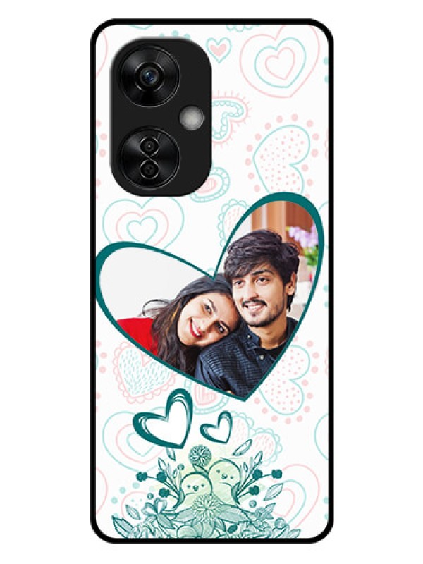 Custom OnePlus Nord CE 3 Lite 5G Photo Printing on Glass Case - Premium Couple Design