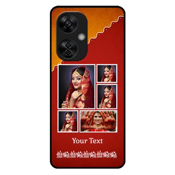 OnePlus Nord CE 3 Lite 5G Personalized Glass Phone Case - Wedding Pic Upload Design