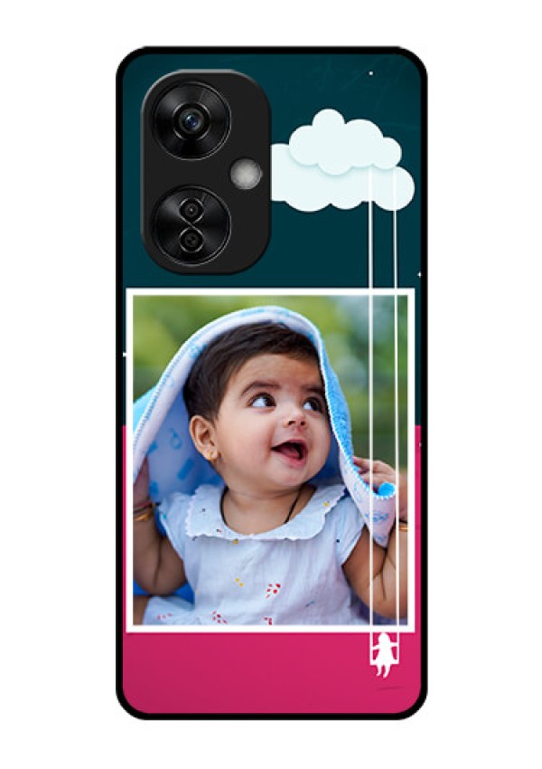 OnePlus Nord CE 3 Lite 5G Custom Glass Phone Case - Cute Girl with Cloud Design