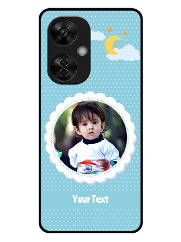 Custom OnePlus Nord CE 3 Lite 5G Personalised Glass Phone Case - Violet Pattern Design