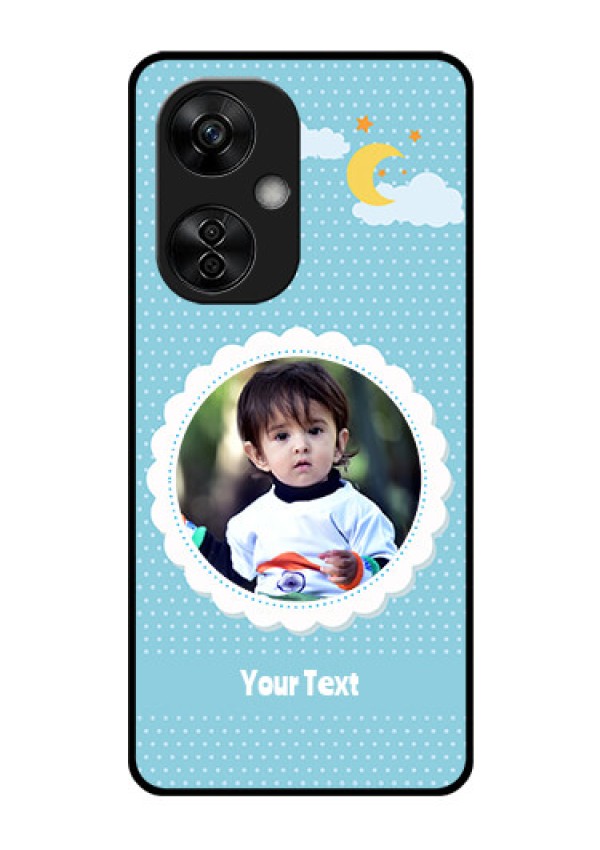 OnePlus Nord CE 3 Lite 5G Personalised Glass Phone Case - Violet Pattern Design