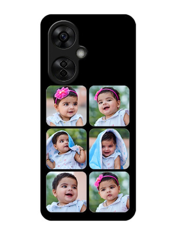 Custom OnePlus Nord CE 3 Lite 5G Photo Printing on Glass Case - Multiple Pictures Design
