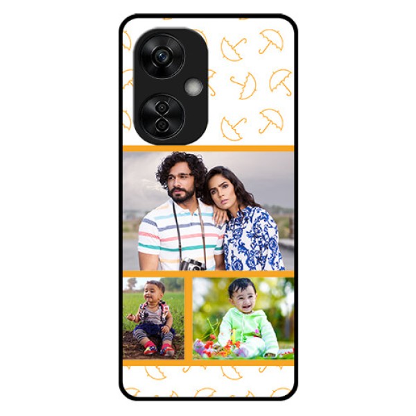 OnePlus Nord CE 3 Lite 5G Custom Glass Mobile Case - Yellow Pattern Design