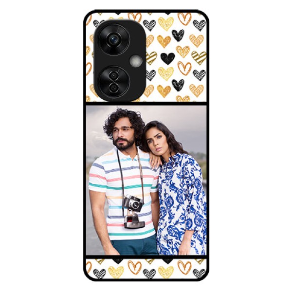 OnePlus Nord CE 3 Lite 5G Photo Printing on Glass Case - Love Symbol Design
