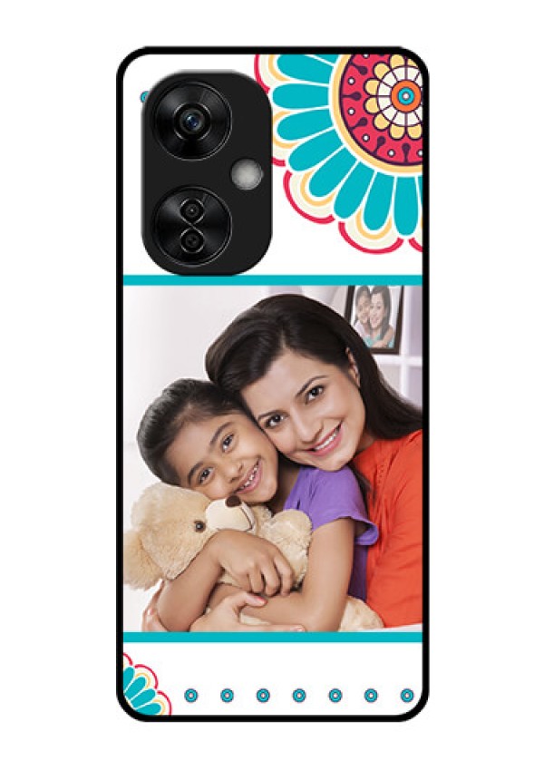 OnePlus Nord CE 3 Lite 5G Custom Glass Phone Case - Flower Design