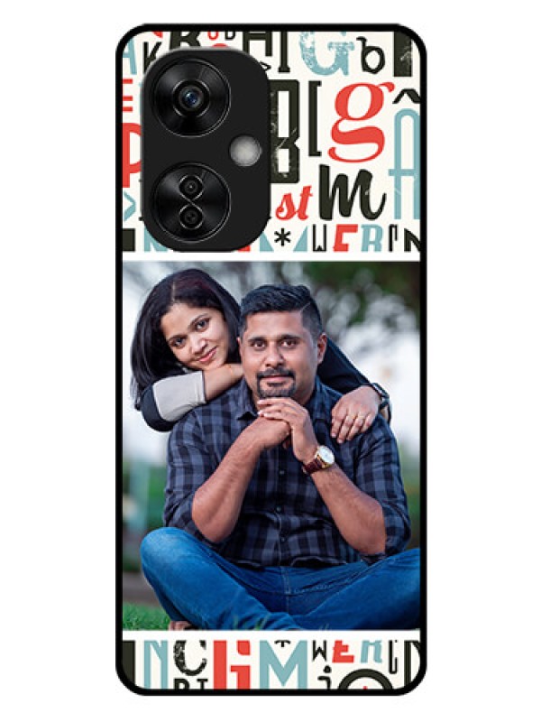 Custom OnePlus Nord CE 3 Lite 5G Personalized Glass Phone Case - Alphabet Design