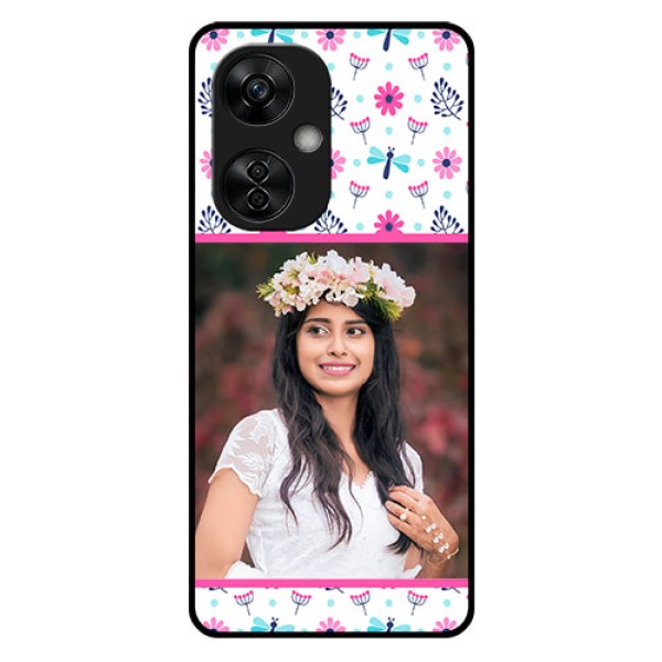 OnePlus Nord CE 3 Lite 5G Photo Printing on Glass Case - Colorful Flower Design OnePlus Nord CE 3 Lite 5G Photo Printing on Glass Case - Colorful Flower Design