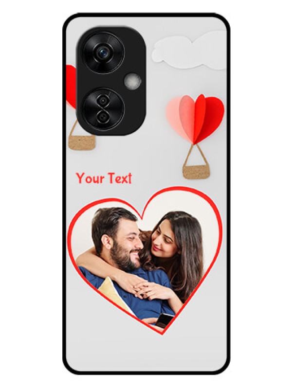 Custom OnePlus Nord CE 3 Lite 5G Custom Glass Mobile Case - Parachute Love Design