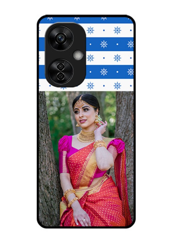 OnePlus Nord CE 3 Lite 5G Photo Printing on Glass Case - Snow Pattern Design