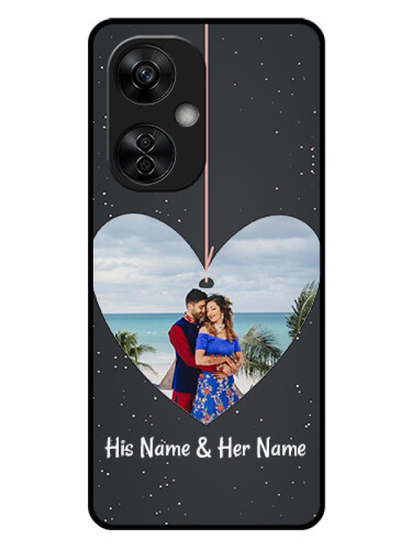 Custom OnePlus Nord CE 3 Lite 5G Custom Glass Phone Case - Hanging Heart Design