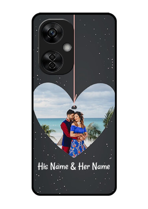 OnePlus Nord CE 3 Lite 5G Custom Glass Phone Case - Hanging Heart Design
