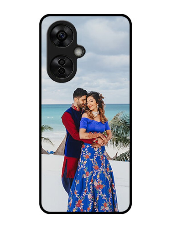 Custom OnePlus Nord CE 3 Lite 5G Photo Printing on Glass Case - Upload Full Picture Design