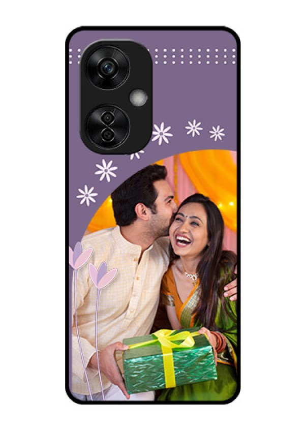 OnePlus Nord CE 3 Lite 5G Custom Glass Mobile Case - Lavender flowers design