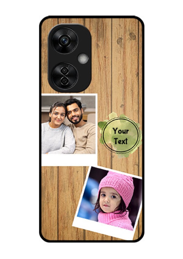 OnePlus Nord CE 3 Lite 5G Custom Glass Phone Case - Wooden Texture Design