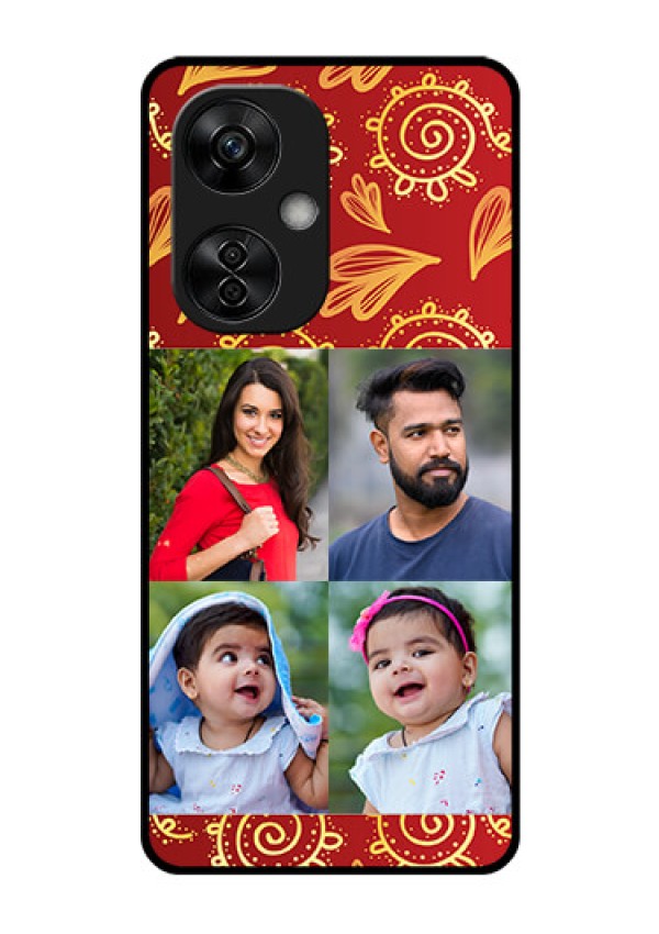 OnePlus Nord CE 3 Lite 5G Photo Printing on Glass Case - 4 Image Traditional Design
