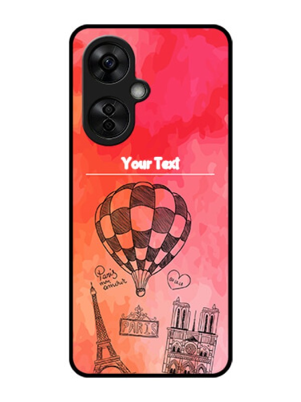 Custom OnePlus Nord CE 3 Lite 5G Custom Glass Phone Case - Paris Theme Design