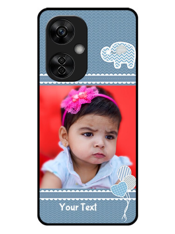 Custom OnePlus Nord CE 3 Lite 5G Photo Printing on Glass Case - with Kids Pattern Design