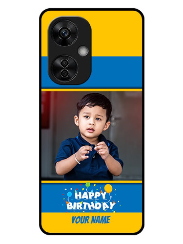 Custom OnePlus Nord CE 3 Lite 5G Custom Glass Mobile Case - Birthday Wishes Design