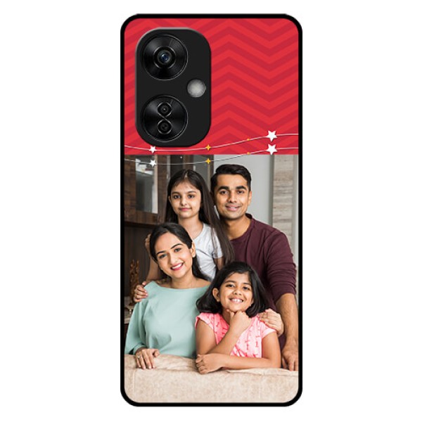 OnePlus Nord CE 3 Lite 5G Personalized Glass Phone Case - Happy Family Design