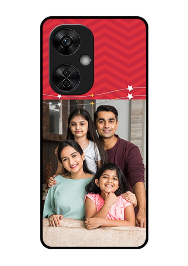 OnePlus Nord CE 3 Lite 5G Personalized Glass Phone Case - Happy Family Design