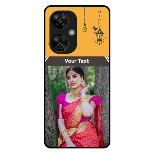 OnePlus Nord CE 3 Lite 5G Custom Glass Mobile Case - with Family Picture and Icons OnePlus Nord CE 3 Lite 5G Custom Glass Mobile Case - with Family Picture and Icons