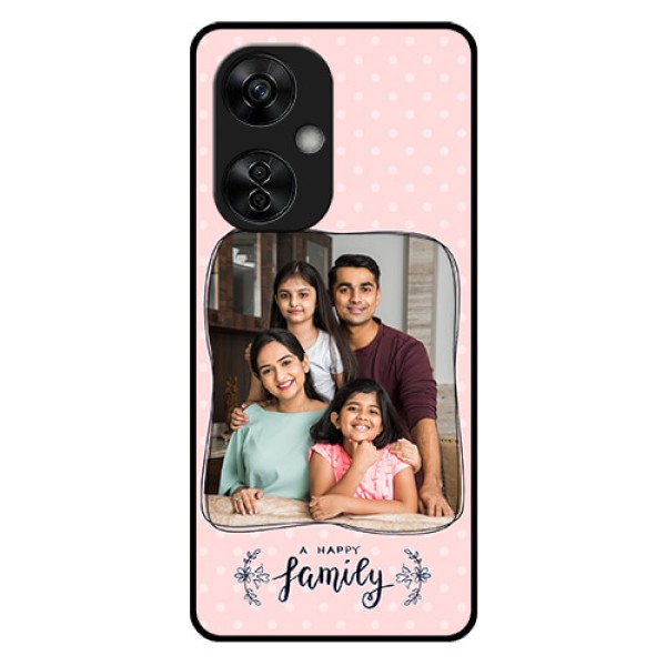 OnePlus Nord CE 3 Lite 5G Custom Glass Phone Case - Family with Dots Design