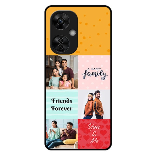 OnePlus Nord CE 3 Lite 5G Personalized Glass Phone Case - Images with Quotes Design