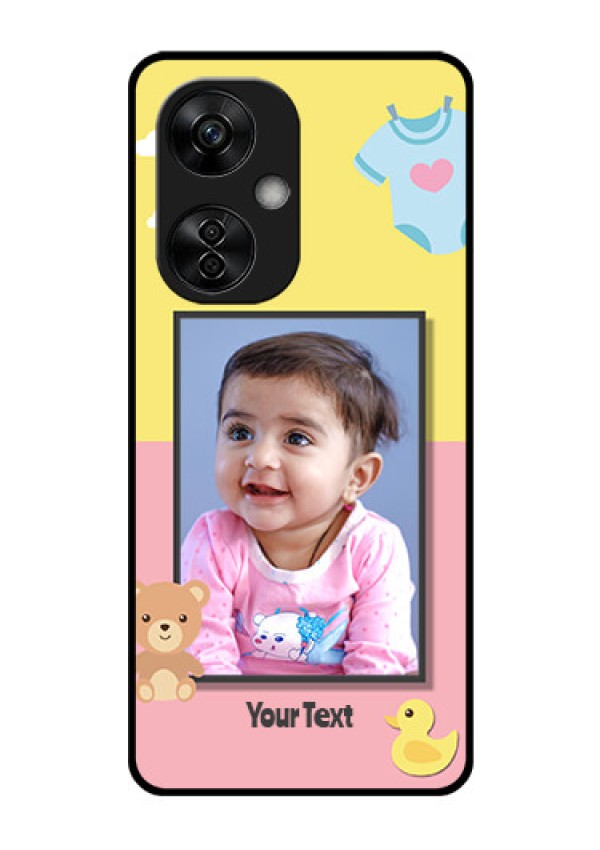 OnePlus Nord CE 3 Lite 5G Photo Printing on Glass Case - Kids 2 Color Design