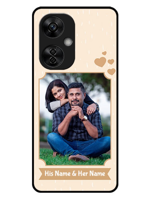 Custom OnePlus Nord CE 3 Lite 5G Custom Glass Phone Case - with confetti love design