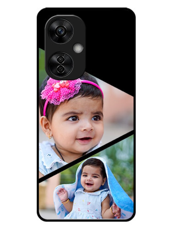 Custom OnePlus Nord CE 3 Lite 5G Custom Glass Phone Case - Semi Cut Design