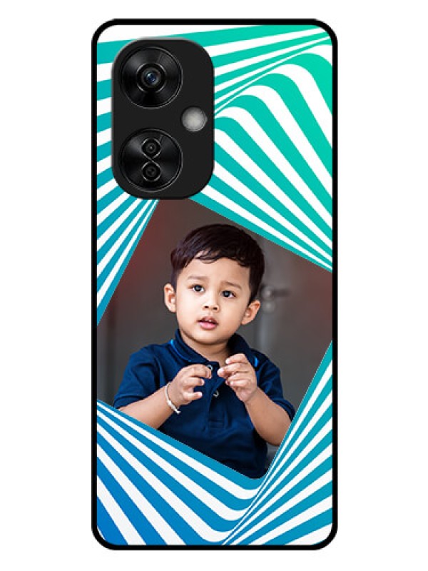 Custom OnePlus Nord CE 3 Lite 5G Personalized Glass Phone Case - Abstract Spiral Design