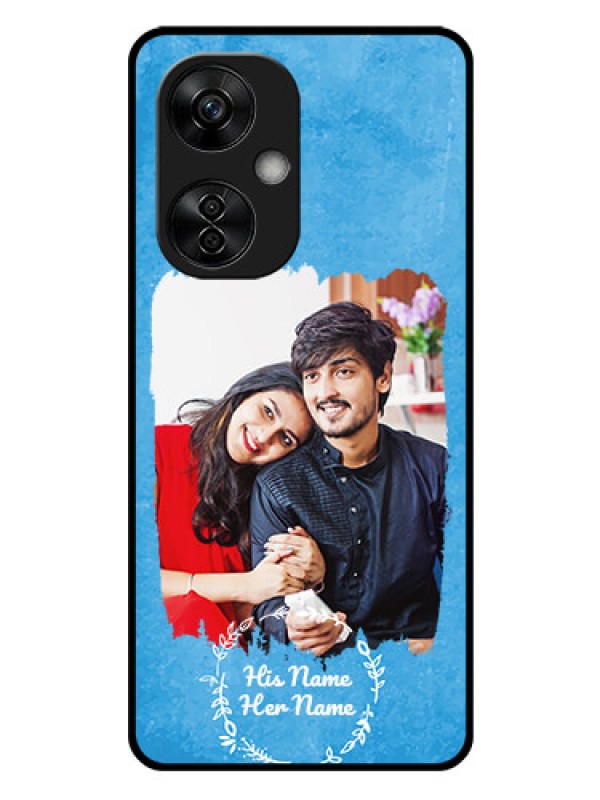 Custom OnePlus Nord Ce 3 Lite 5G Custom Glass Phone Case - Blue Color Vintage Design