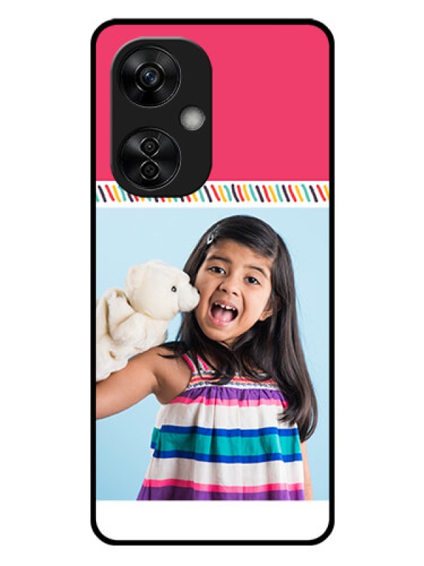 Custom OnePlus Nord CE 3 Lite 5G Personalized Glass Phone Case - Line art design