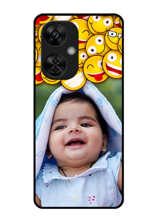 OnePlus Nord CE 3 Lite 5G Custom Glass Mobile Case - with Smiley Emoji Design