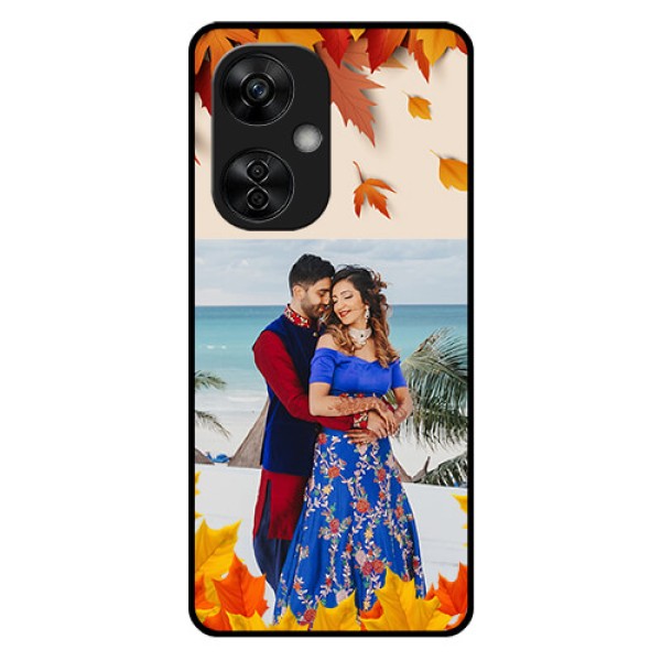 OnePlus Nord CE 3 Lite 5G Photo Printing on Glass Case - Autumn Maple Leaves Design OnePlus Nord CE 3 Lite 5G Photo Printing on Glass Case - Autumn Maple Leaves Design