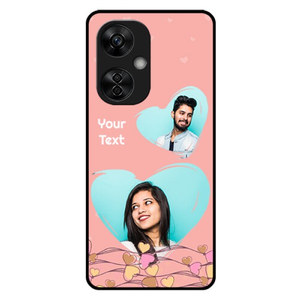 OnePlus Nord CE 3 Lite 5G Custom Glass Mobile Case - Love Doodle Design