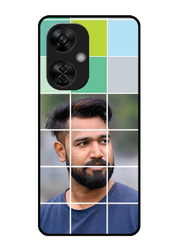 OnePlus Nord CE 3 Lite 5G Photo Printing on Glass Case - with white box pattern