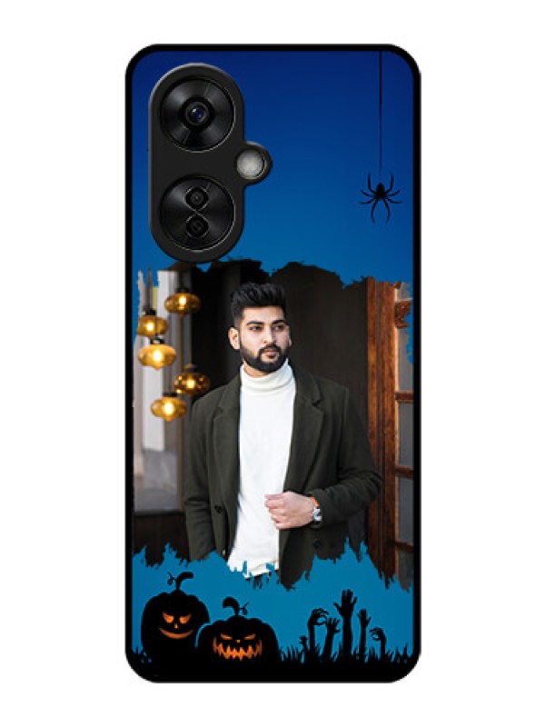 Custom OnePlus Nord CE 3 Lite 5G Photo Printing on Glass Case - with pro Halloween design