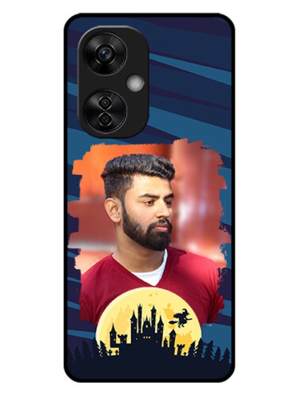 Custom OnePlus Nord CE 3 Lite 5G Photo Printing on Glass Case - Halloween Witch Design