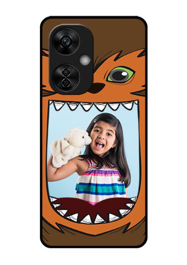 OnePlus Nord CE 3 Lite 5G Photo Printing on Glass Case - Owl Monster Back Case Design