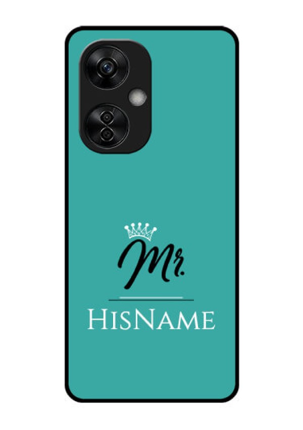 OnePlus Nord CE 3 Lite 5G Custom Glass Phone Case Mr with Name