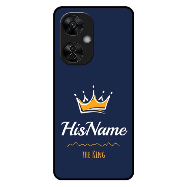 OnePlus Nord CE 3 Lite 5G Glass Phone Case King with Name