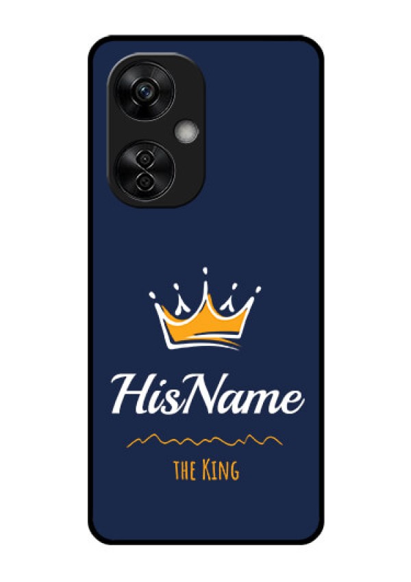 OnePlus Nord CE 3 Lite 5G Glass Phone Case King with Name