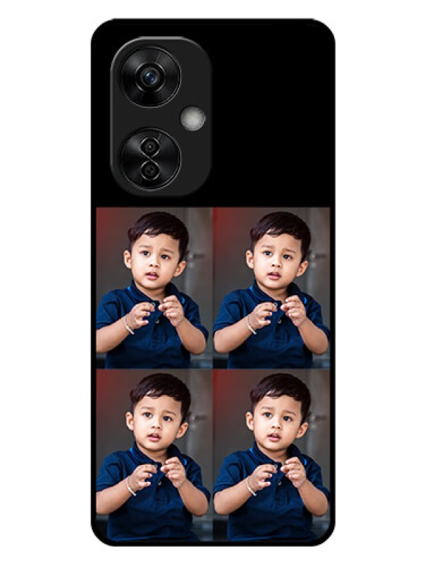 Custom OnePlus Nord CE 3 Lite 5G 4 Image Holder on Glass Mobile Cover