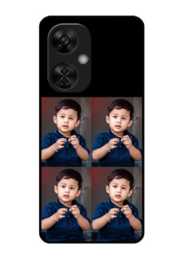 OnePlus Nord CE 3 Lite 5G 4 Image Holder on Glass Mobile Cover
