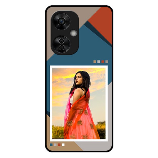 OnePlus Nord CE 3 Lite 5G Personalized Glass Phone Case - Retro color pallet Design