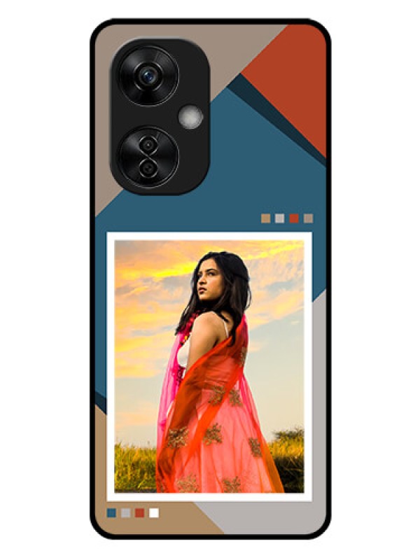 Custom OnePlus Nord CE 3 Lite 5G Personalized Glass Phone Case - Retro color pallet Design